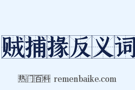 贼捕掾反义词是什么意思的图片